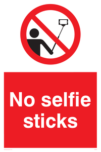 PV5433: No selfie sticks