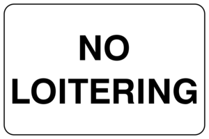 PV5448: No loitering