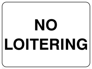 PV5448: No loitering
