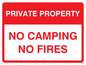 PV5538: No camping No fires