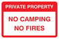 PV5538: No camping No fires