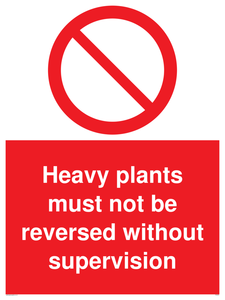 PV5575: Heavy plants must not be reversed