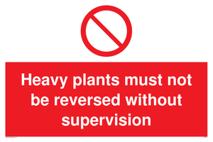 PV5575: Heavy plants must not be reversed