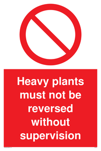 PV5575: Heavy plants must not be reversed