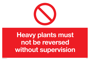 PV5575: Heavy plants must not be reversed