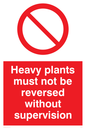 PV5575: Heavy plants must not be reversed