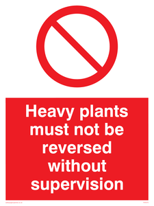 PV5575: Heavy plants must not be reversed