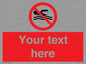 PV5596: Custom No swimming prohibition Sign