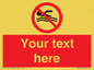 PV5596: Custom No swimming prohibition Sign