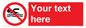 PV5596: Custom No swimming prohibition Sign