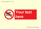 PV5596: Custom No swimming prohibition Sign