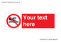 PV5596: Custom No swimming prohibition Sign