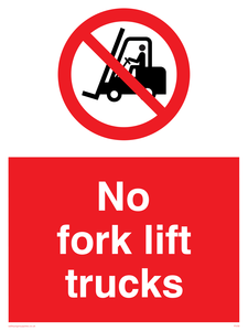 PV58: no fork lift trucks