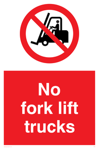 PV58: no fork lift trucks