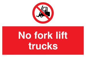 PV58: no fork lift trucks