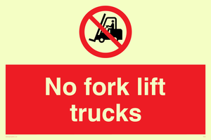 PV58: no fork lift trucks