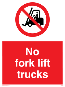 PV58: no fork lift trucks