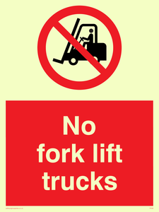 PV58: no fork lift trucks