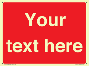 PV6005: Custom Prohibition: Blank (red) sign