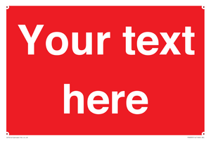 PV6005: Custom Prohibition: Blank (red) sign