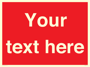 PV6005: Custom Prohibition: Blank (red) sign