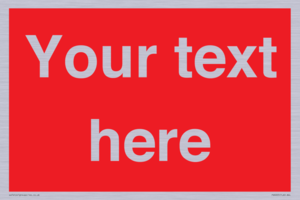 PV6005: Custom Prohibition: Blank (red) sign