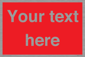 PV6005: Custom Prohibition: Blank (red) sign