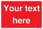 PV6005: Custom Prohibition: Blank (red) sign