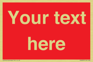 PV6005: Custom Prohibition: Blank (red) sign