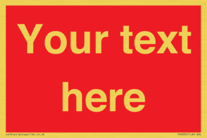 PV6005: Custom Prohibition: Blank (red) sign