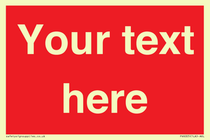 PV6005: Custom Prohibition: Blank (red) sign