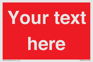 PV6005: Custom Prohibition: Blank (red) sign