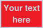 PV6005: Custom Prohibition: Blank (red) sign