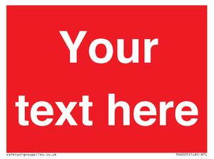 PV6005: Custom Prohibition: Blank (red) sign