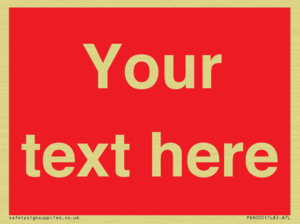 PV6005: Custom Prohibition: Blank (red) sign