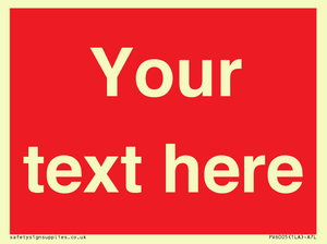 PV6005: Custom Prohibition: Blank (red) sign