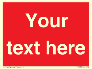 PV6005: Custom Prohibition: Blank (red) sign