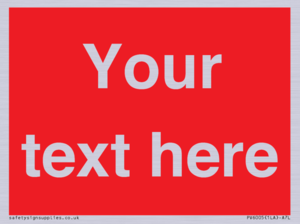 PV6005: Custom Prohibition: Blank (red) sign