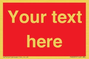 PV6005: Custom Prohibition: Blank (red) sign