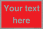 PV6005: Custom Prohibition: Blank (red) sign