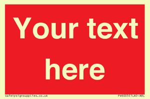 PV6005: Custom Prohibition: Blank (red) sign