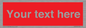 PV6005: Custom Prohibition: Blank (red) sign