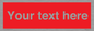 PV6005: Custom Prohibition: Blank (red) sign
