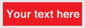 PV6005: Custom Prohibition: Blank (red) sign
