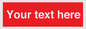 PV6005: Custom Prohibition: Blank (red) sign