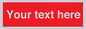 PV6005: Custom Prohibition: Blank (red) sign