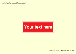 PV6005: Custom Prohibition: Blank (red) sign