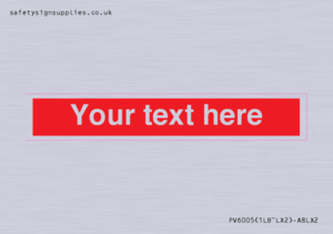 PV6005: Custom Prohibition: Blank (red) sign