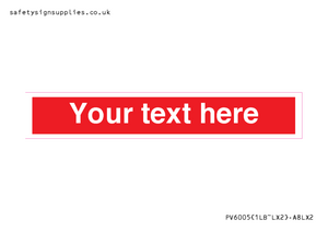 PV6005: Custom Prohibition: Blank (red) sign