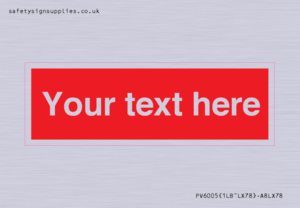 PV6005: Custom Prohibition: Blank (red) sign